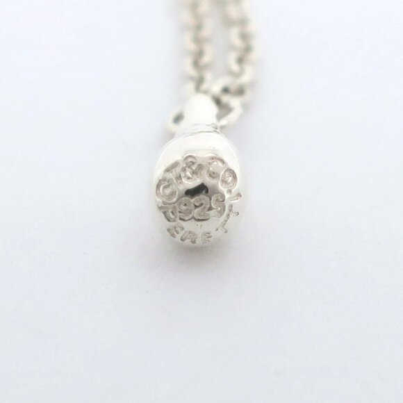 TIFFANY&Co. Teardrop 3P Necklace Silver925 4.3g Women - Picture 6 of 6